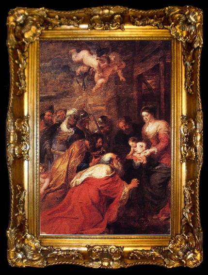 framed  Peter Paul Rubens Adoration of the Magi, ta009-2